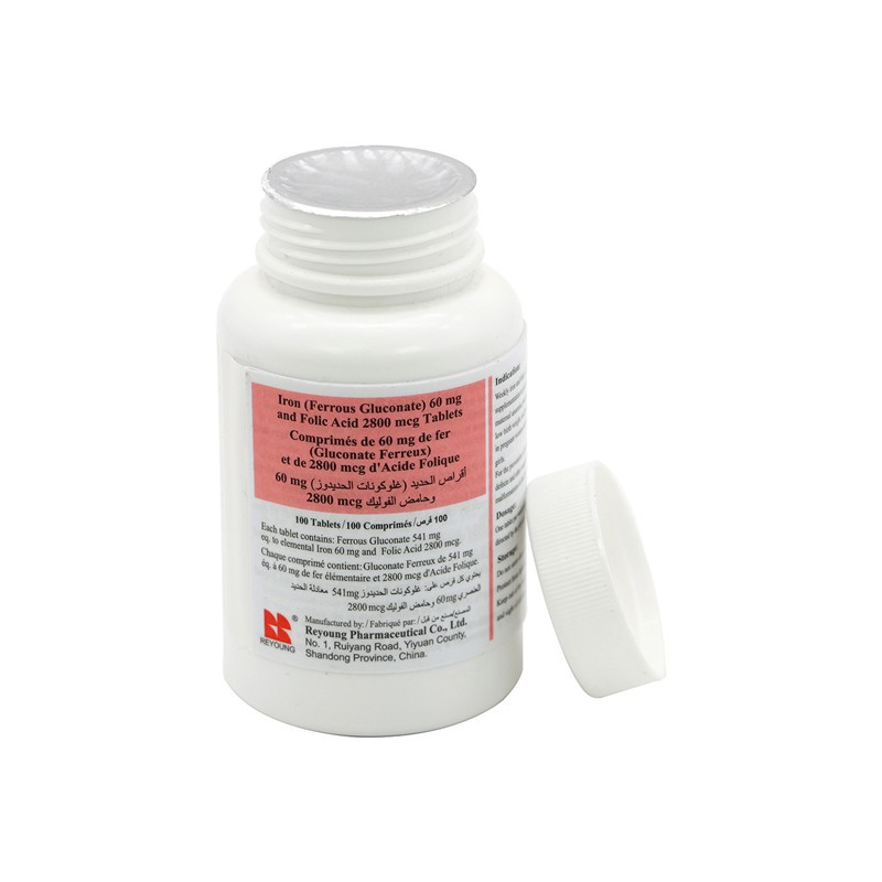 Jernholdige glukonattabletter